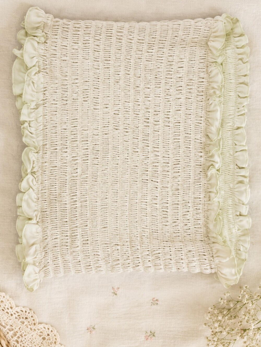 Rue21 Light Green Ruffled Crop Top - Medium - Picture 4 of 5
